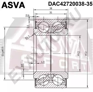 Подшипник ступичный ASVA DAC42720038-35