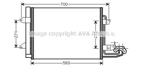 Конденсатор кондиционера AVA QUALITY COOLING VN5211D