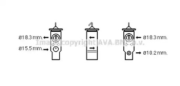 Расширительный клапан кондиционера AVA QUALITY COOLING BW1359