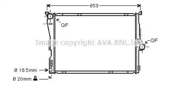 Радиатор охлаждение двигателя AVA QUALITY COOLING BW2304