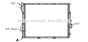 Радиатор охлаждения двигателя AVA QUALITY COOLING BWA2275