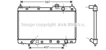 Радиатор охлаждения двигателя AVA QUALITY COOLING HD2104