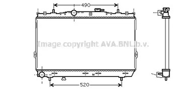 Радиатор охлаждения двигателя AVA QUALITY COOLING HY2095