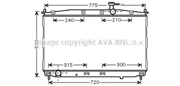 Радиатор охлаждения двигателя AVA QUALITY COOLING HY2173
