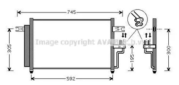 Конденсатор кондиционера AVA QUALITY COOLING HYA5082D