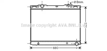Радиатор охлаждение двигателя AVA QUALITY COOLING KAA2133