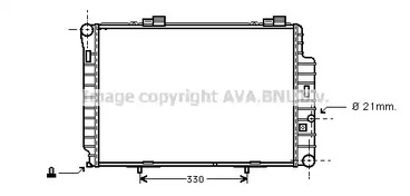 Радиатор охлаждения двигателя AVA QUALITY COOLING MS2235