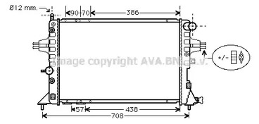 Радиатор охлаждения двигателя AVA QUALITY COOLING OLA2329