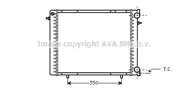 Радиатор охлаждения двигателя AVA QUALITY COOLING RT2045