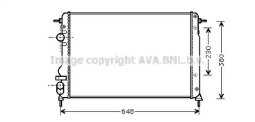 Радиатор охлаждения двигателя AVA QUALITY COOLING RTA2312