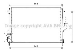 Радиатор системы охлаждения AVA QUALITY COOLING RTA2478