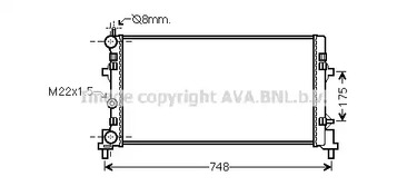 Радиатор охлаждения двигателя AVA QUALITY COOLING STA2037