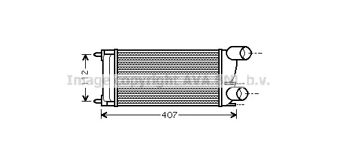 Интеркулер AVA QUALITY COOLING PEA4337