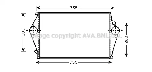 Интеркулер AVA QUALITY COOLING VOA4136