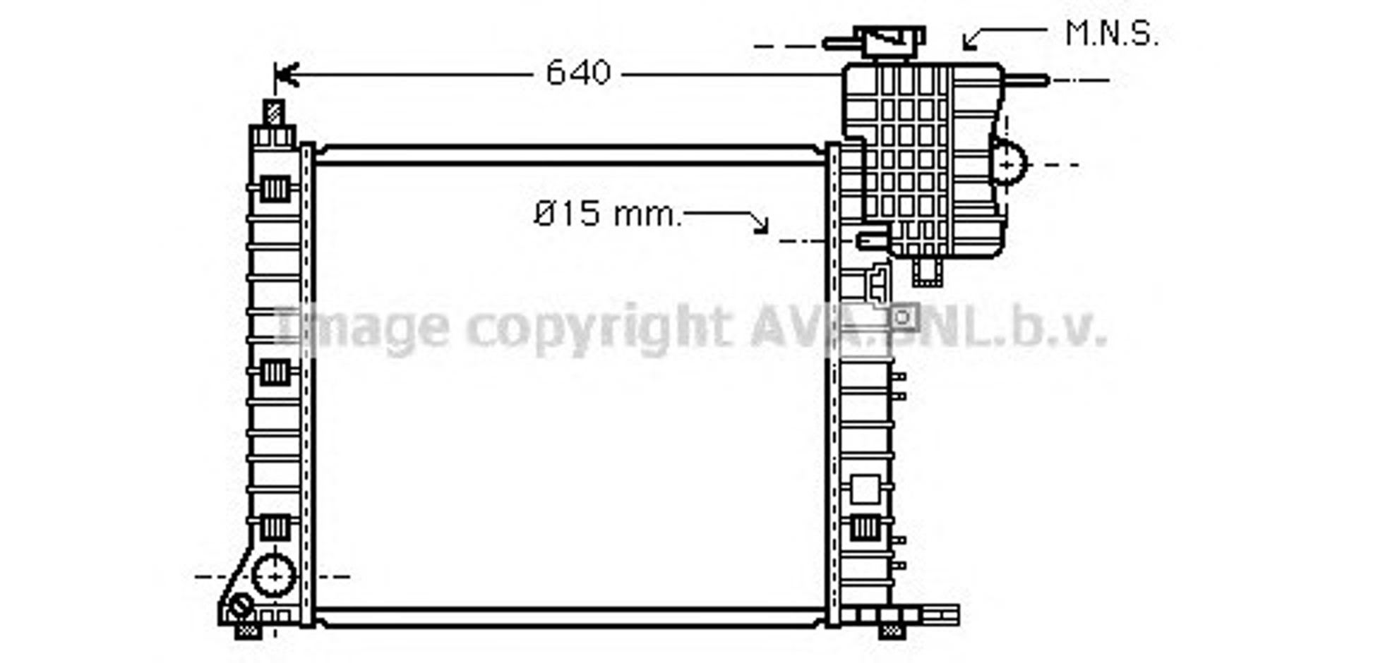 Радиатор системы охлаждения AVA QUALITY COOLING MS2336