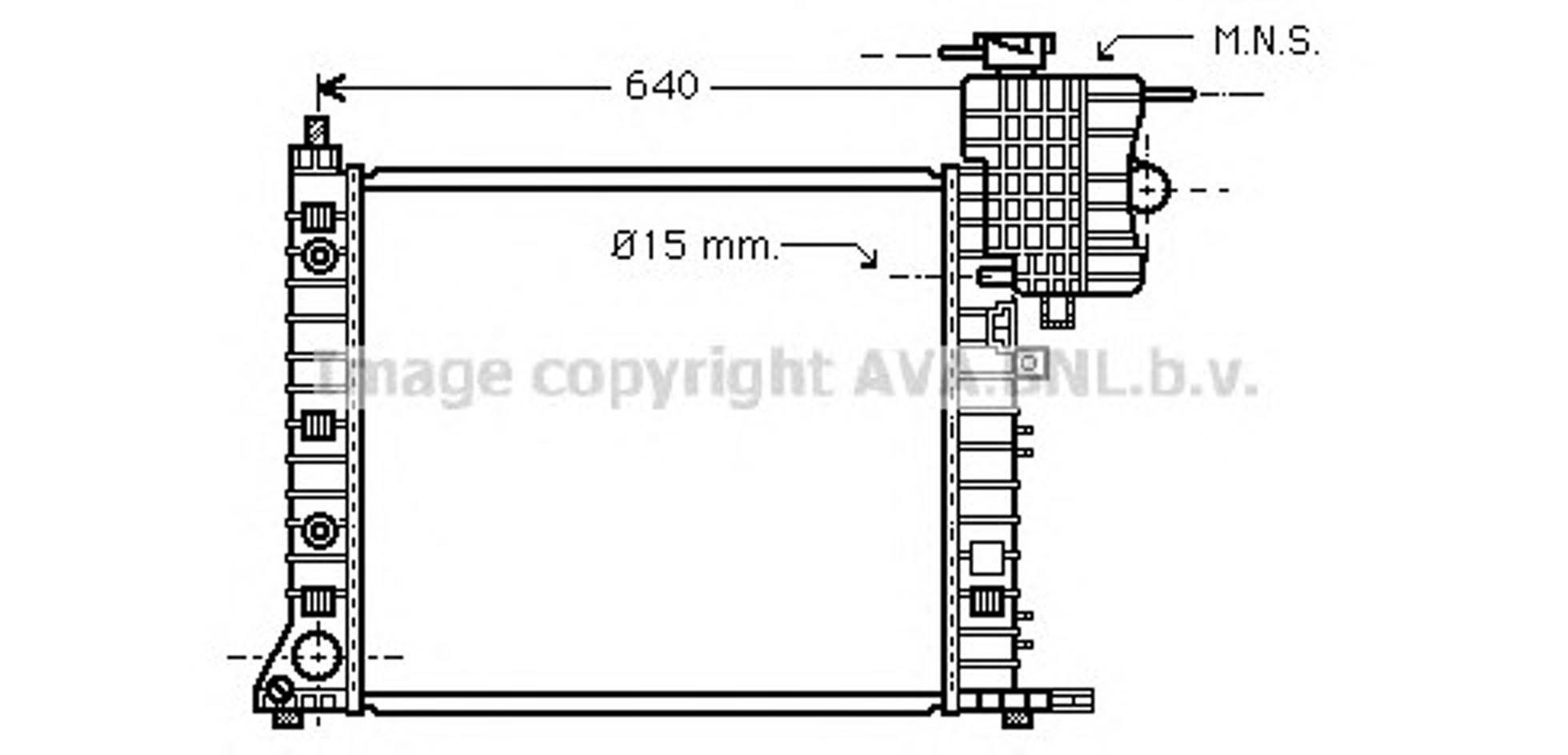 Радиатор системы охлаждения AVA QUALITY COOLING MSA2265
