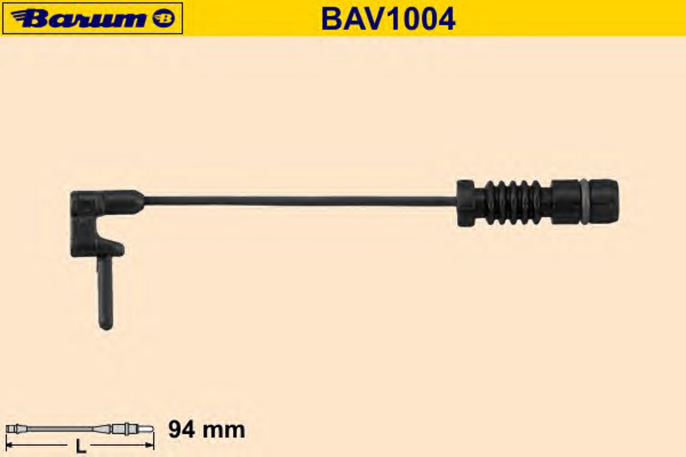Датчик износа тормозных колодок BARUM BAV1004