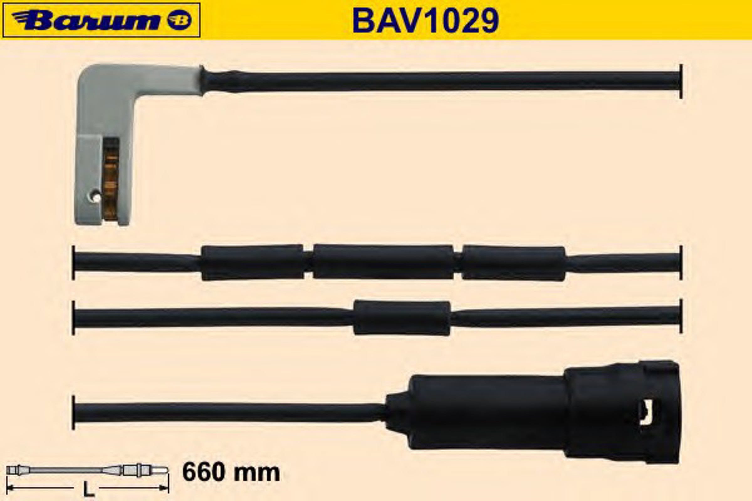 Датчик износа тормозных колодок BARUM BAV1029