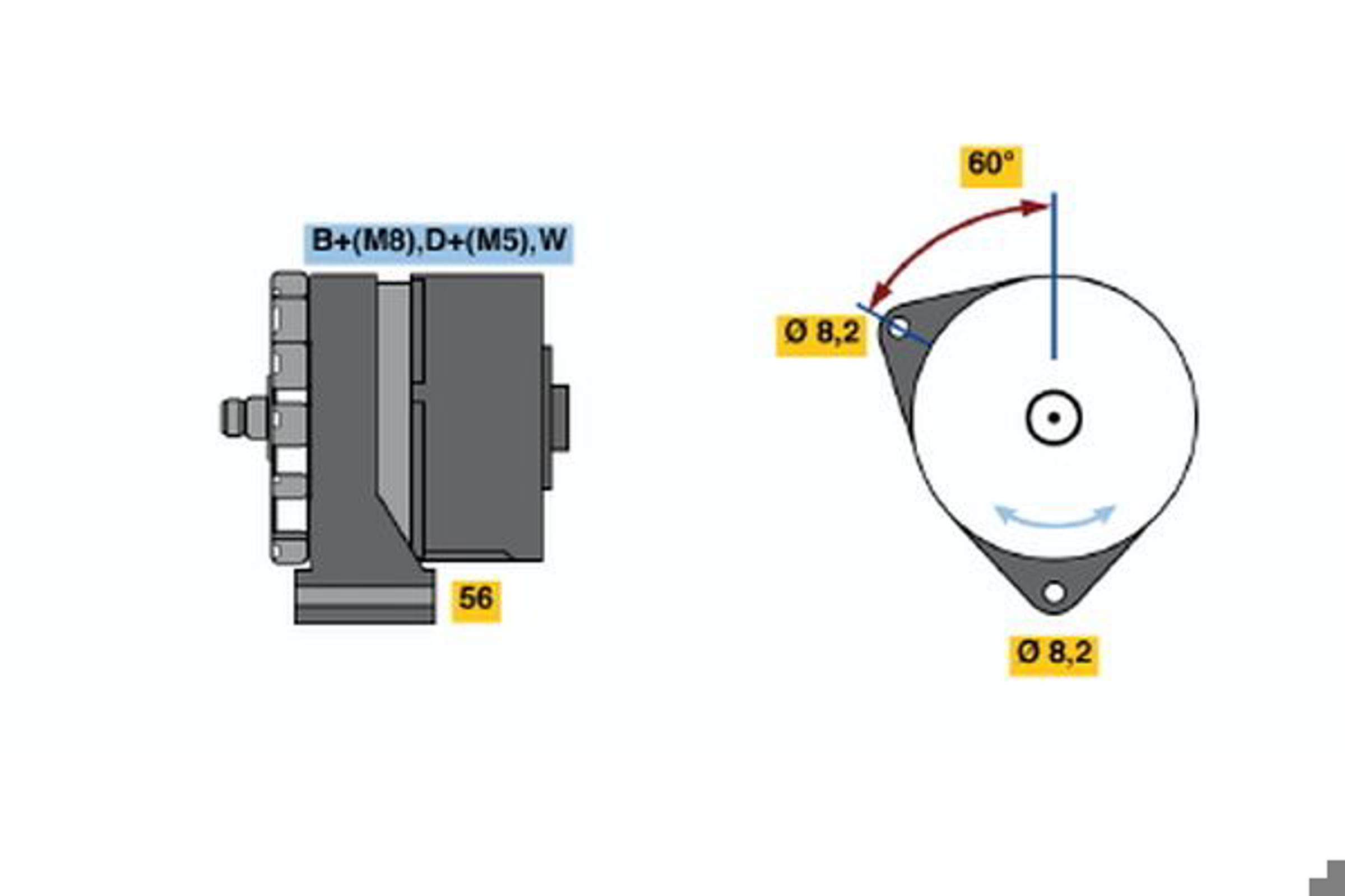 Генератор BOSCH 0120469545