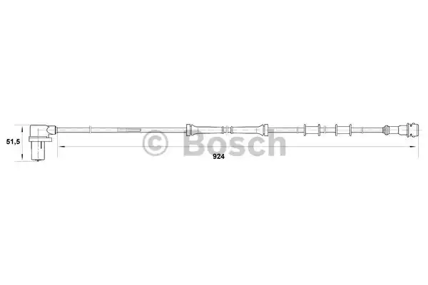 Датчик частоты вращения колеса BOSCH 0265006224