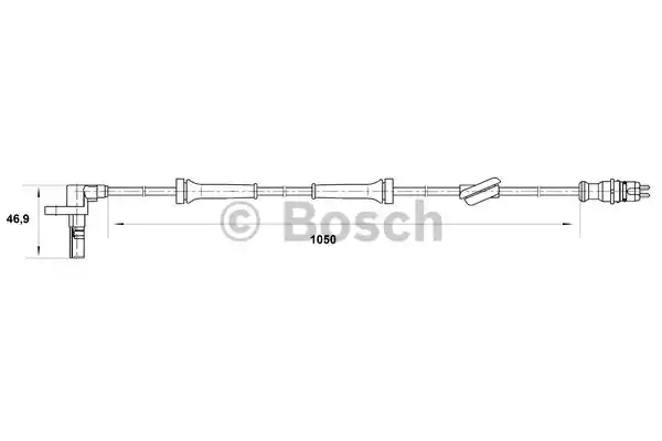 Датчик частоты вращения колеса BOSCH 0265007033