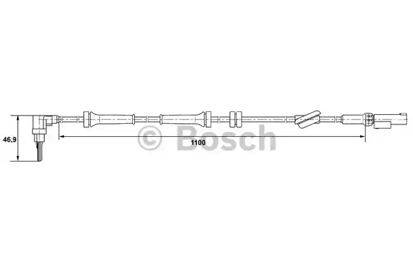 Датчик частоты вращения колеса BOSCH 0265007401