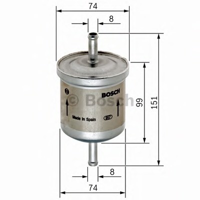 Топливный фильтр BOSCH 0450905201