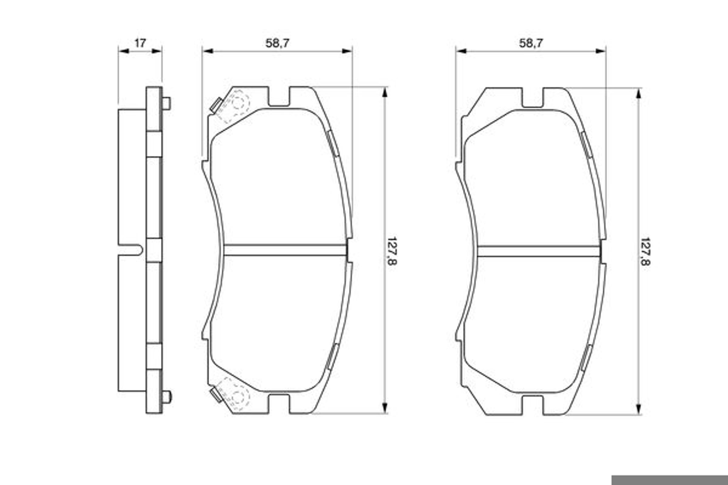 Колодки тормозные дисковые BOSCH 0986424211