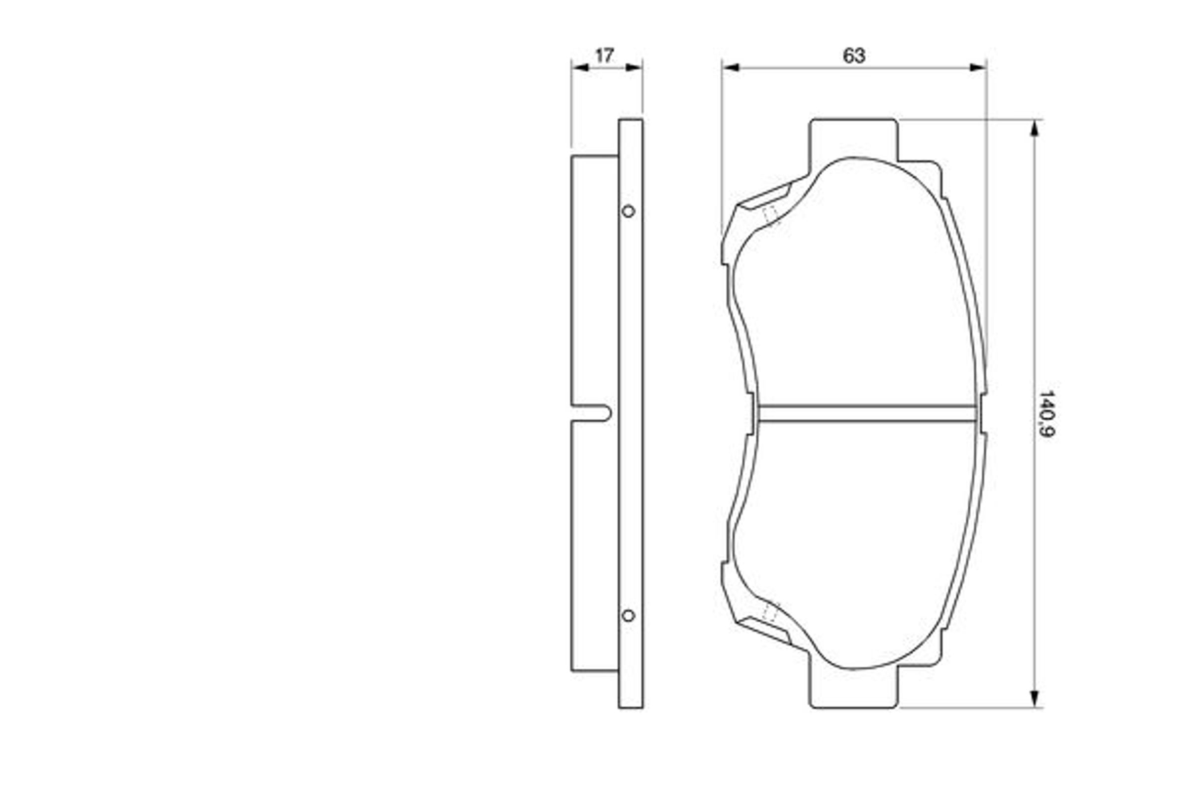 Колодки тормозные дисковые BOSCH 0986424232