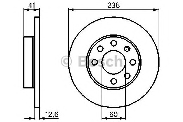 Тормозной диск BOSCH 0986478081