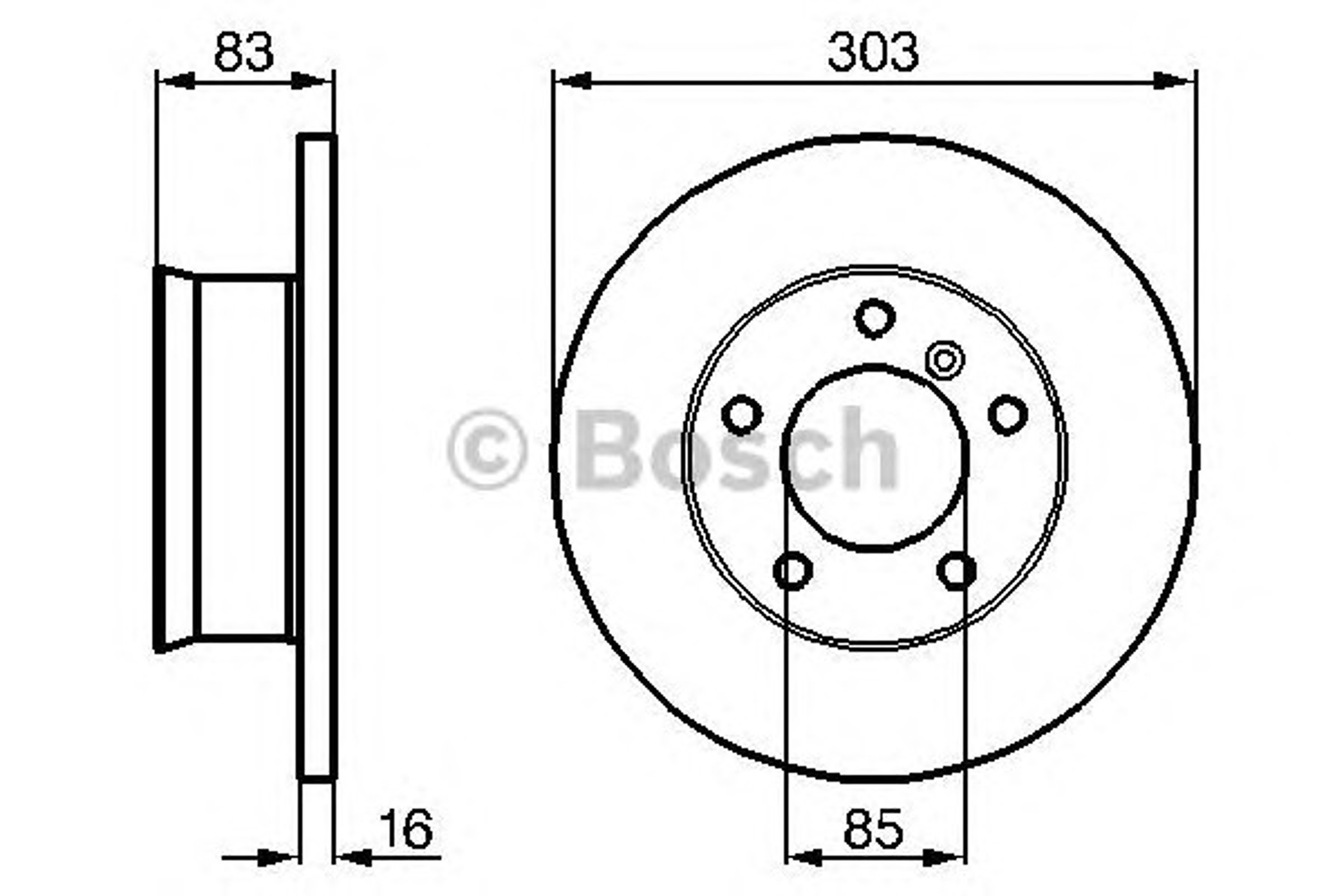Тормозные диски BOSCH 0986478189
