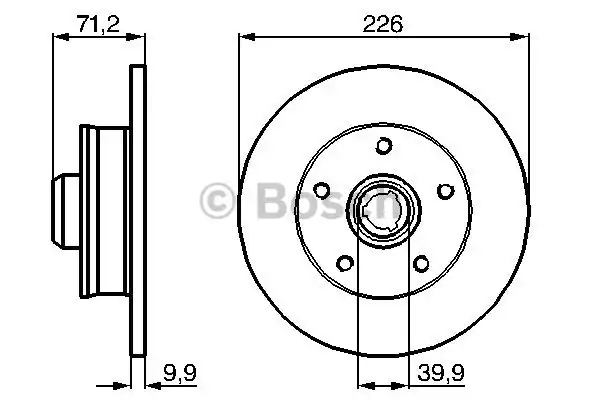 Тормозной диск BOSCH 0986478332