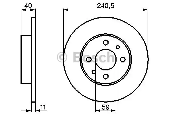 Тормозной диск BOSCH 0986478342