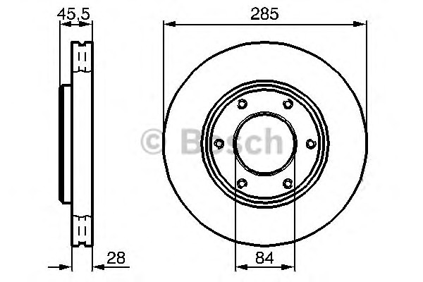 Тормозной диск BOSCH 0986478693