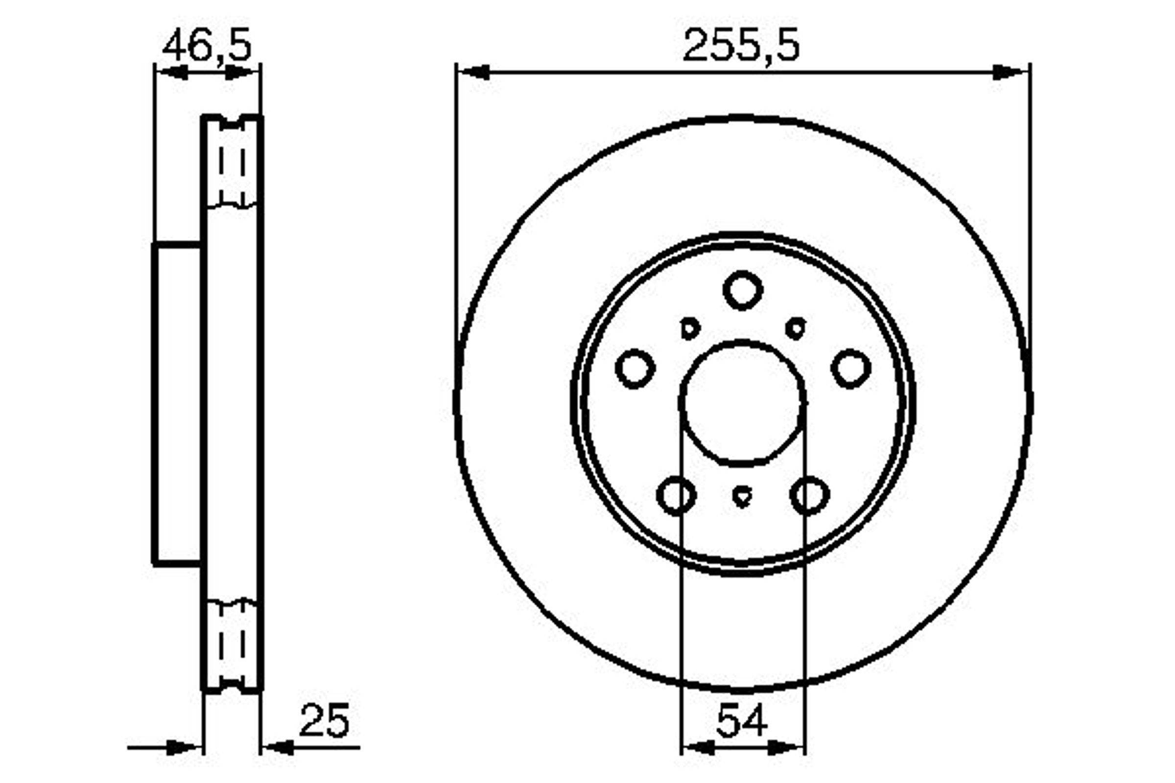 Диск тормозной BOSCH 0986478724