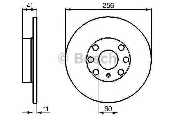 Тормозной диск BOSCH 0986478880