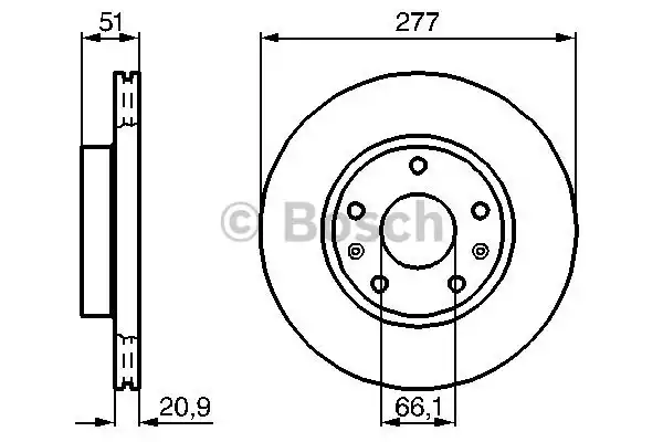 Тормозной диск BOSCH 0986478992
