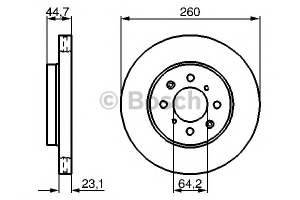 Диск тормозной BOSCH 0986479226