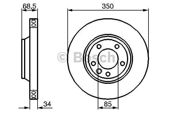 Тормозной диск BOSCH 0986479251