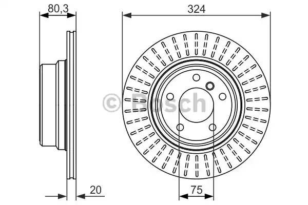 Тормозной диск BOSCH 0986479350