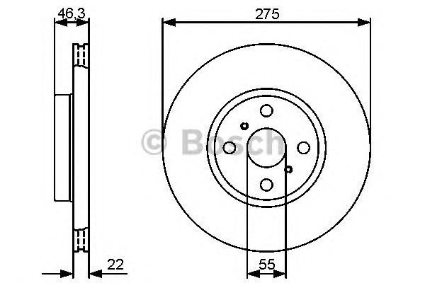 Диск тормозной BOSCH 0986479431