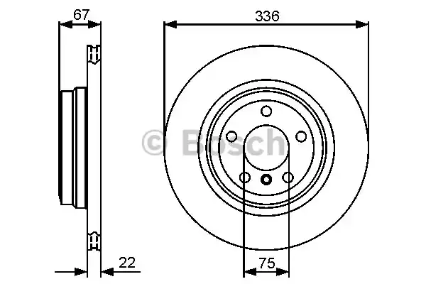 Тормозной диск BOSCH 0986479439