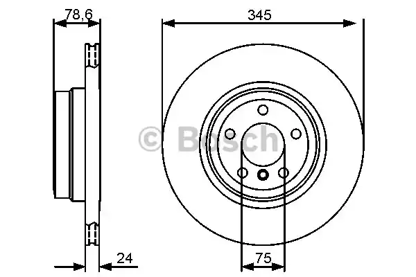 Тормозной диск BOSCH 0986479443