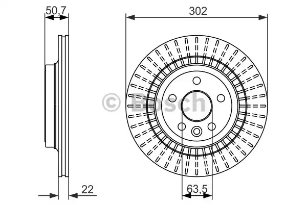 Тормозной диск BOSCH 0986479713