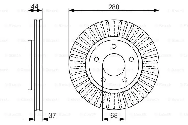 Тормозной диск BOSCH 0986479A28