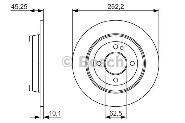 Тормозной диск BOSCH 0986479A44