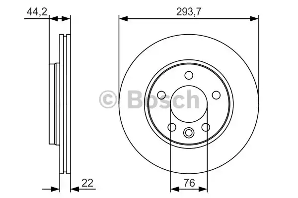 Тормозной диск BOSCH 0986479S06