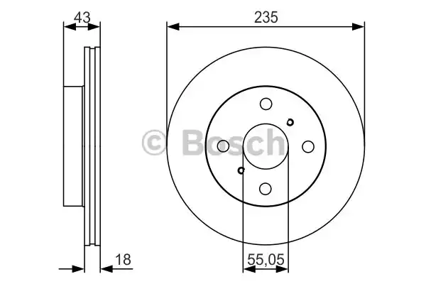 Тормозной диск BOSCH 0986479S46