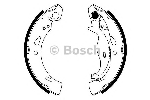 Комплект тормозных колодок BOSCH 0986487753