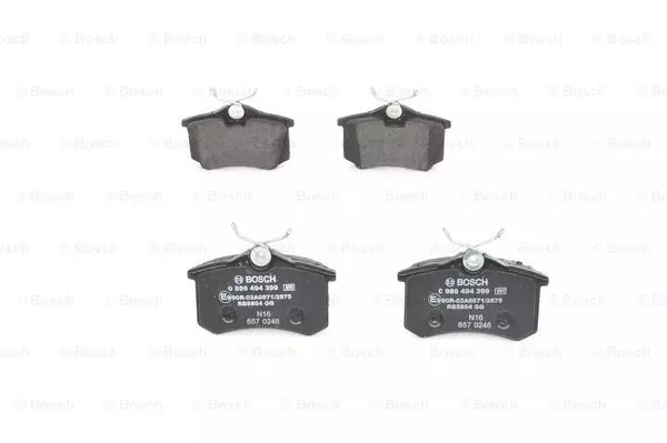 Комплект тормозных колодок дискового тормоза BOSCH 0986494399